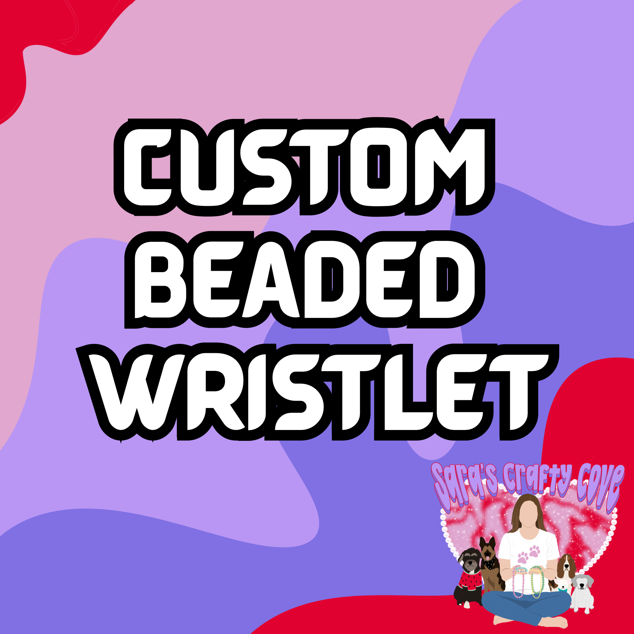 Custom Beaded Key Wristlet