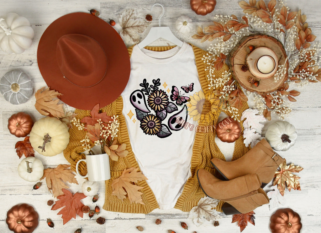 Spooky Floral Ghost