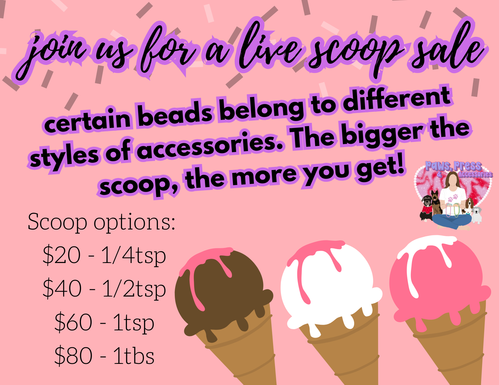 Scoop Sale