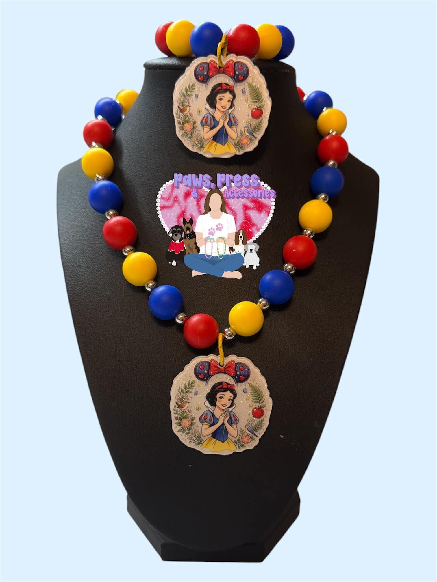 Snow White Bracelet + Necklace Set