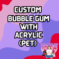 Custom Bubblegum Necklace with Acrylic Flatback