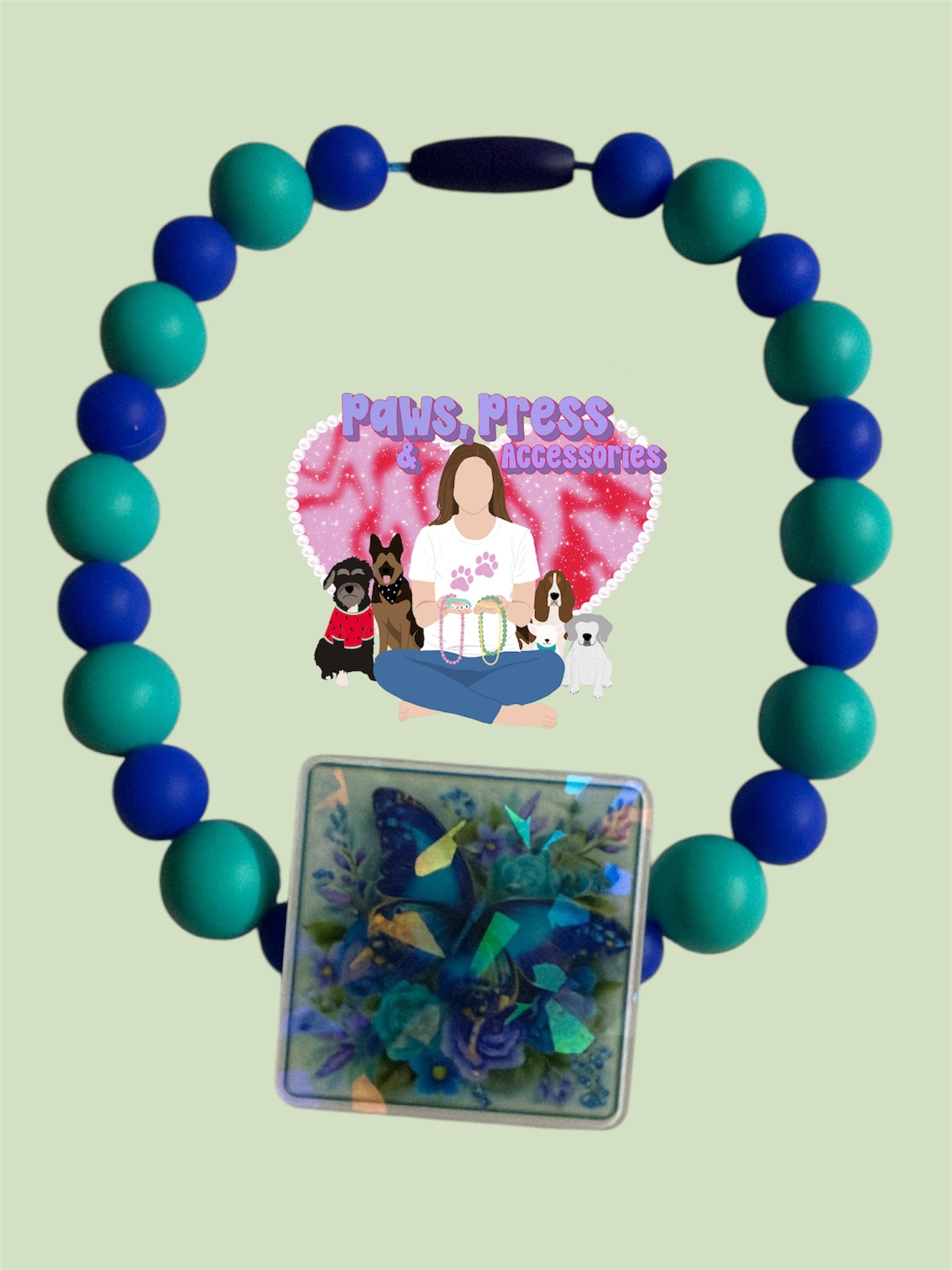 13” Beaded Pet Necklace