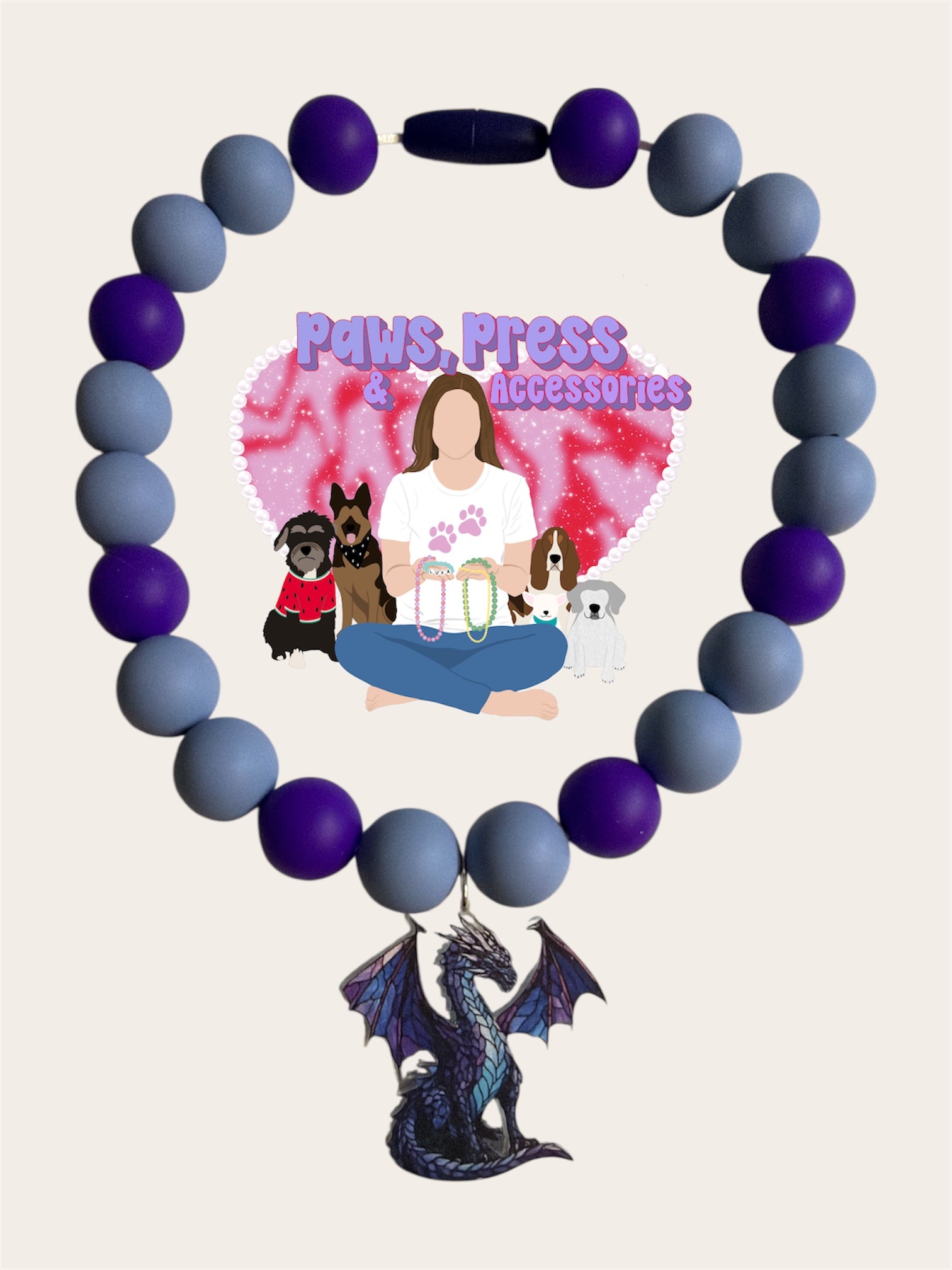 14” Beaded Pet Necklace