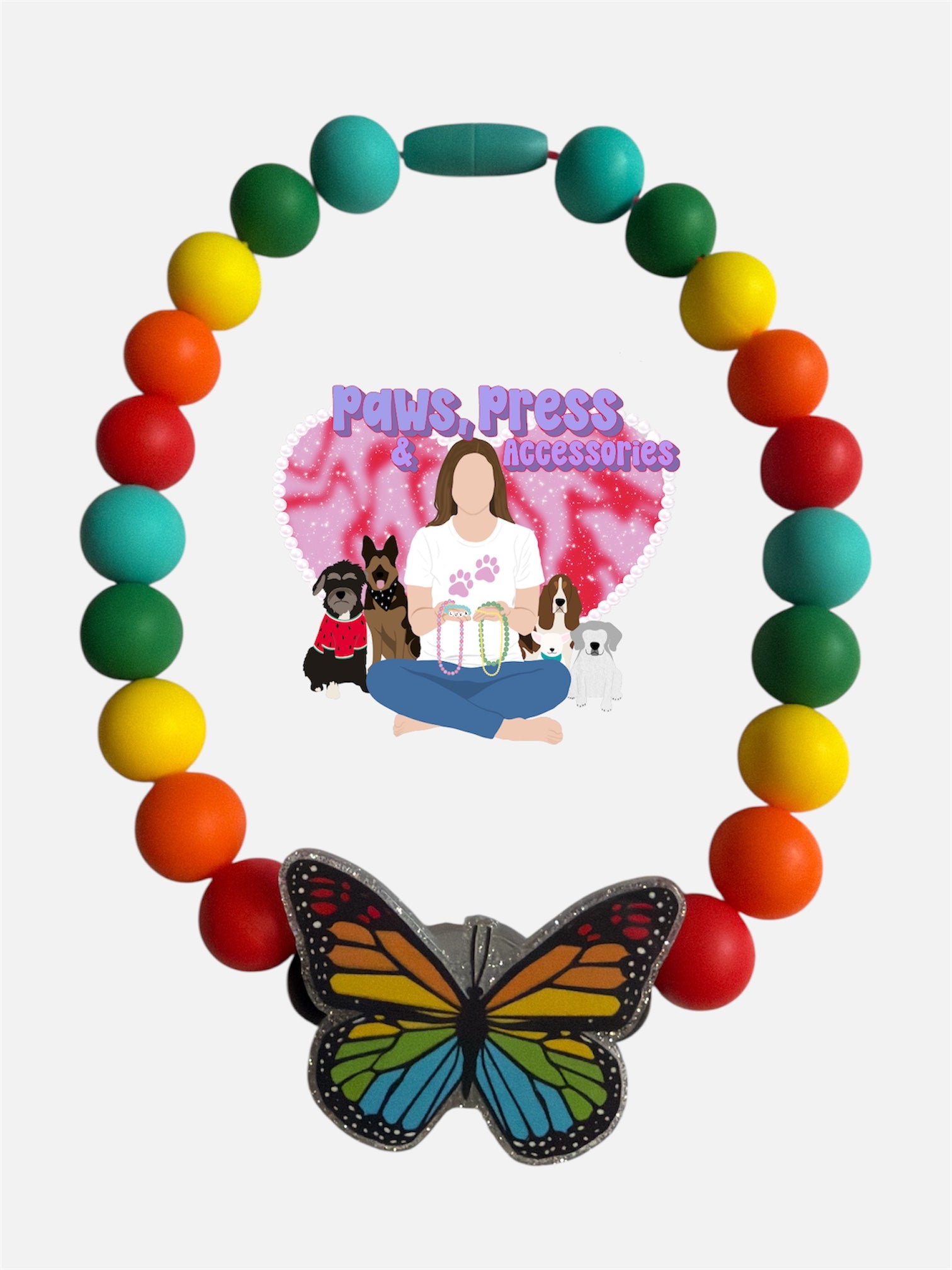 14” Beaded Pet Necklace
