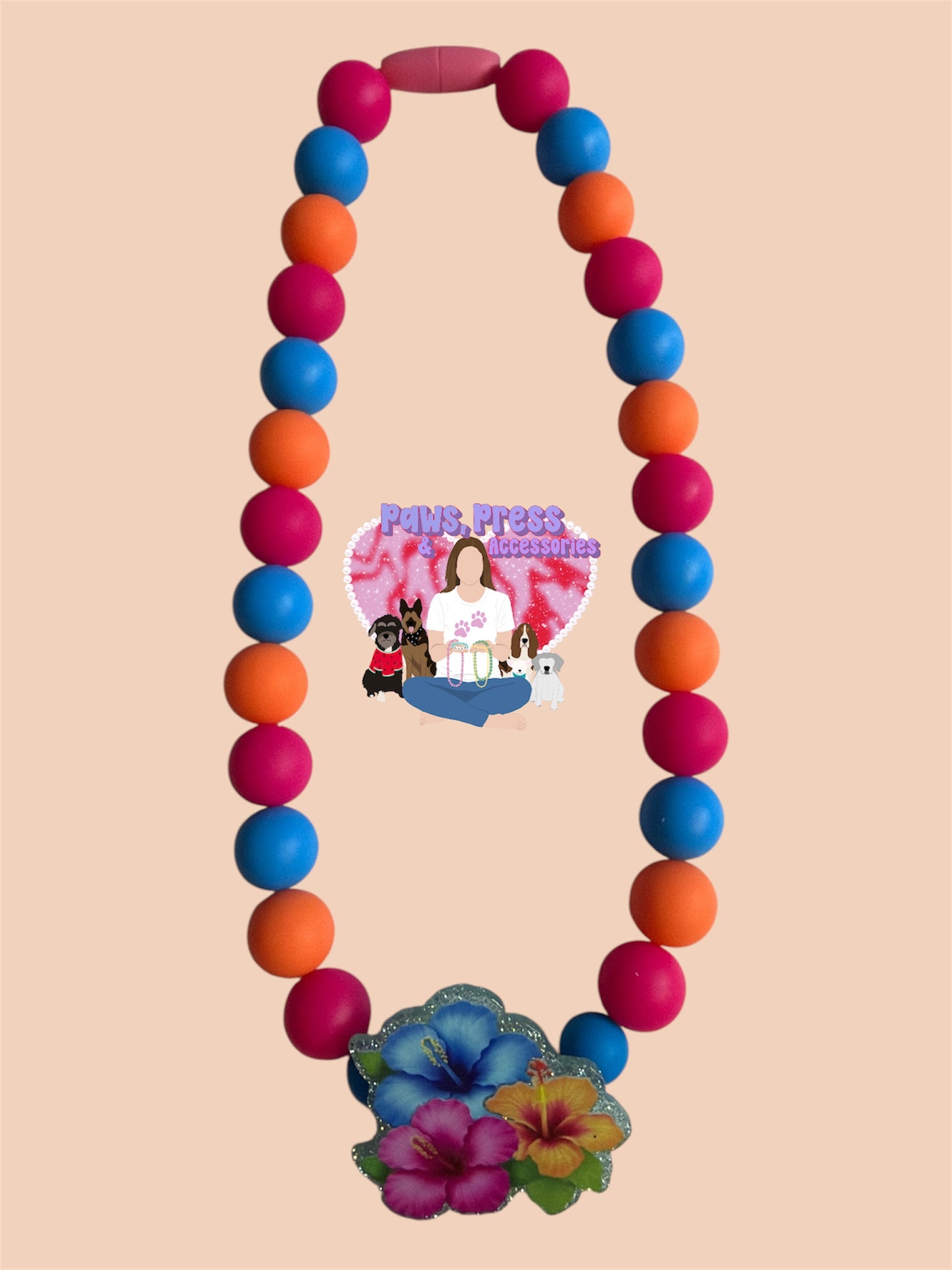 17” Beaded Pet Necklace