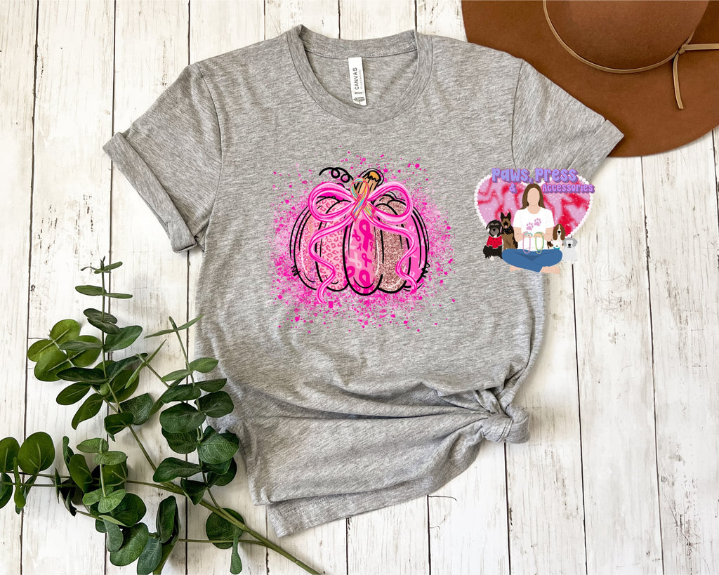 Breast cancer pumpkin