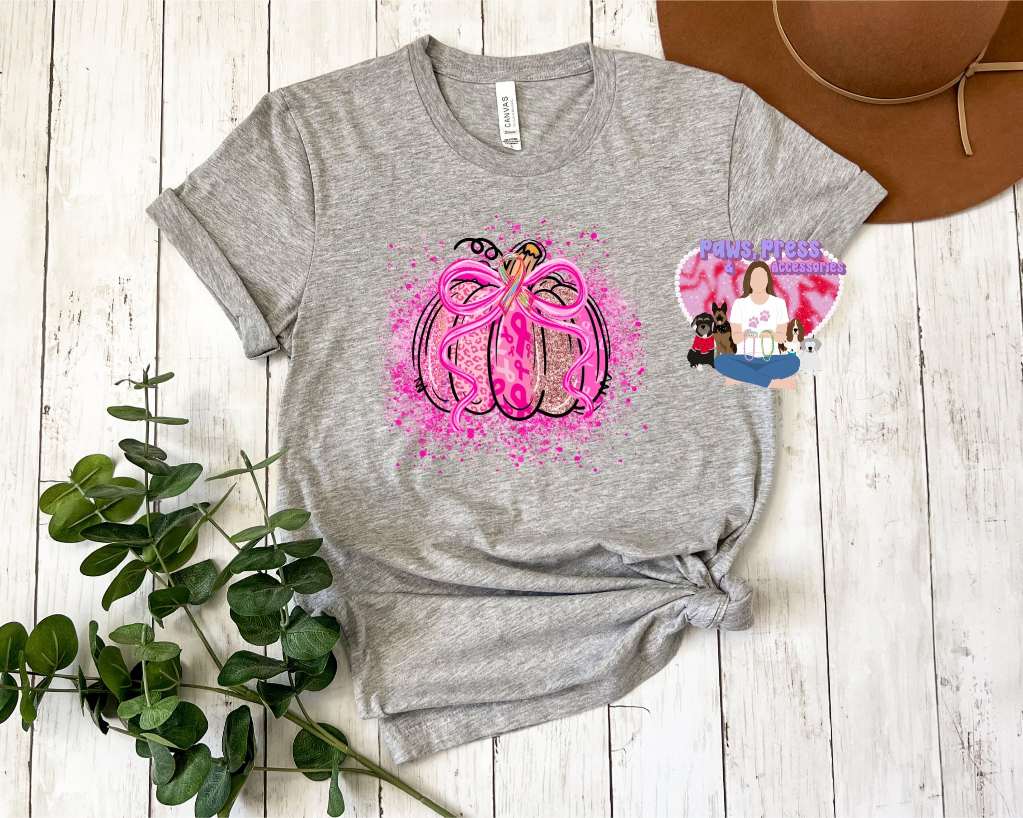Breast cancer pumpkin
